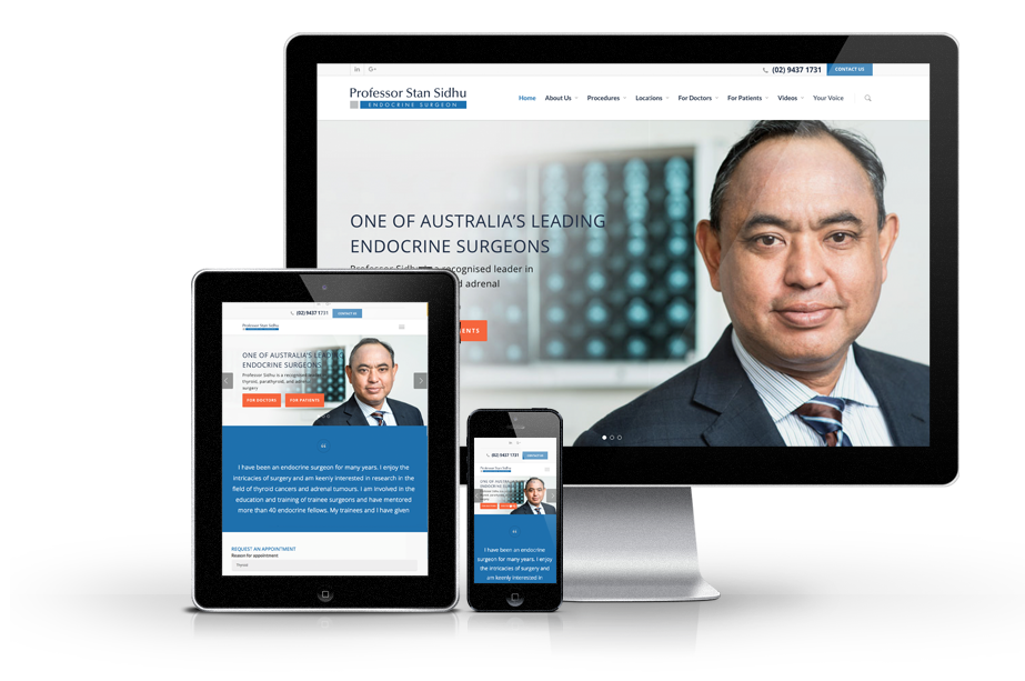 doctor website design by webbuzz