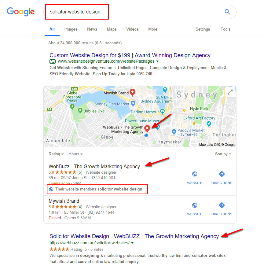 google organic seo uk