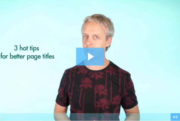 3 hot tips for SEO page titles
