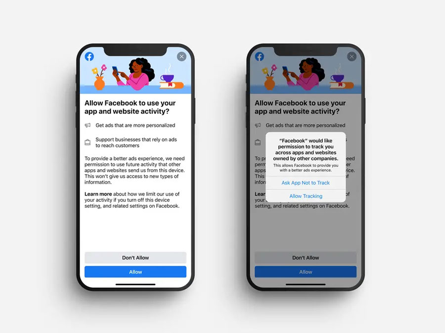 Facebook and other apps now ask for permission to track you