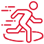 man running in circle icon